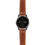 g.dax10.ds15 Main Tan StrapsCo DASSARI Pilot Leather Watch Band with Brush Silver Buckle 20mm