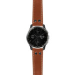 g.dax10.ds15 Main Tan StrapsCo DASSARI Pilot Leather Watch Band with Matte Black Buckle 20mm