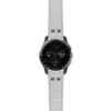 g.dax10.ds16 Main White StrapsCo DASSARI Croc Embossed Leather Pilot Watch Band with Brush Silver Buckle 20mm
