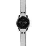 g.dax10.ds16 Main White StrapsCo DASSARI Croc Embossed Leather Pilot Watch Band with Matte Black Buckle 20mm