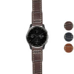 g.dax10.iw12 Gallery Brown StrapsCo DASSARI Alligator Pilot Strap For 20mm