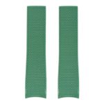 r.lon.11 Green Fitted Rubber Watch Band Strap for Longines Hydroconquest no buckle