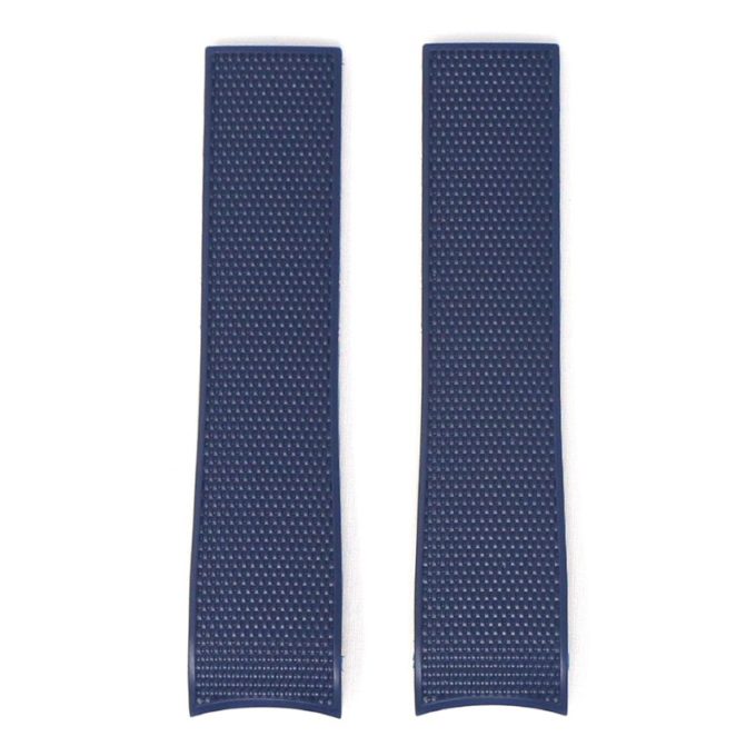 r.lon.5 Blue Fitted Rubber Watch Band Strap for Longines Hydroconquest no buckle