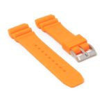 r.sk6.12 Angle Orange StrapsCo Wave Rubber Watch Band Strap 22mm Seiko Diver