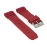 r.sk6.6 Angle Red StrapsCo Wave Rubber Watch Band Strap 22mm Seiko Diver