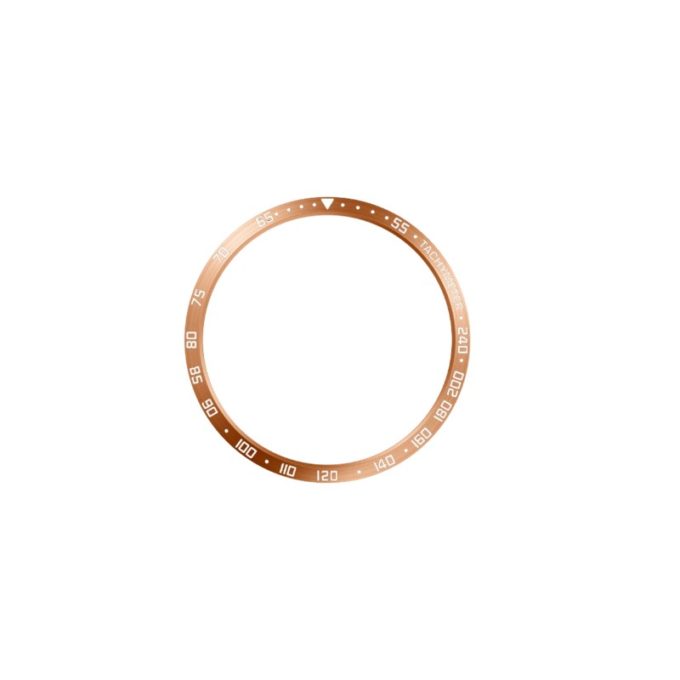s.pc15.rg Rose Gold & Silver Numbers StrapsCo Bezel for Samsung Galaxy Watch 6 40mm 43mm 44mm 47mm