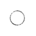 s.pc15.ss Silver & Black Numbers StrapsCo Bezel for Samsung Galaxy Watch 6 40mm 43mm 44mm 47mm