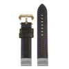 st23 Up Black & Blue StrapsCo Heavy Duty Mens Leather Watch Band Strap