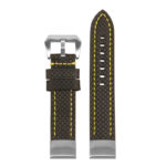 st25 Up Black & Yellow StrapsCo Heavy Duty Carbon Fiber Watch Strap