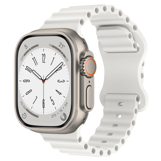 a.r21.22 Main White StrapsCo Motion Strap For Apple Watch 38mm 40mm 41mm 42mm 44mm 45mm 49mm