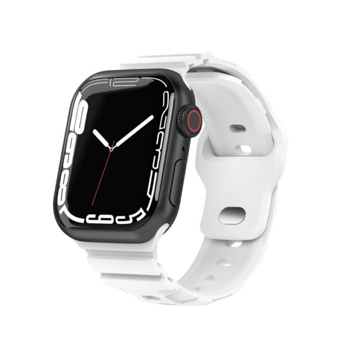 a.r22.22 White StrapsCo Intrepid Band For Apple Watch 38mm 40mm 41mm 42mm 44mm 45mm 49mm