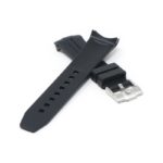 bs1.1 Cross Black StrapsCo Fitted Smooth Rubber Watch Band Strap For Blancpain x Swatch Fifty Fathoms