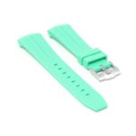 bs1.11 Angle Green StrapsCo Fitted Smooth Rubber Watch Band Strap For Blancpain x Swatch Fifty Fathoms