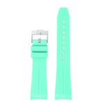 bs1.11 Up Green StrapsCo Fitted Smooth Rubber Watch Band Strap For Blancpain x Swatch Fifty Fathoms