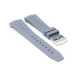 bs1.7 Angle Grey StrapsCo Fitted Smooth Rubber Watch Band Strap For Blancpain x Swatch Fifty Fathoms