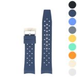 bs2 Gallery Navy StrapsCo Fitted Textured Rubber Watch Band Strap For Blancpain x Swatch Fifty Fathoms