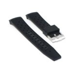 bs2.1 Angle Black StrapsCo Fitted Textured Rubber Watch Band Strap For Blancpain x Swatch Fifty Fathoms