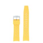 bs2.10 Up Yellow StrapsCo Fitted Textured Rubber Watch Band Strap For Blancpain x Swatch Fifty Fathoms