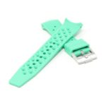 bs2.11 Cross Green StrapsCo Fitted Textured Rubber Watch Band Strap For Blancpain x Swatch Fifty Fathoms