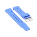bs2.5b Angle Blue StrapsCo Fitted Textured Rubber Watch Band Strap For Blancpain x Swatch Fifty Fathoms