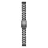 g.m14.gb Upright Grey StrapsCo Vented Titanium Bracelet for Garmin Quickfit 22 Quickfit26