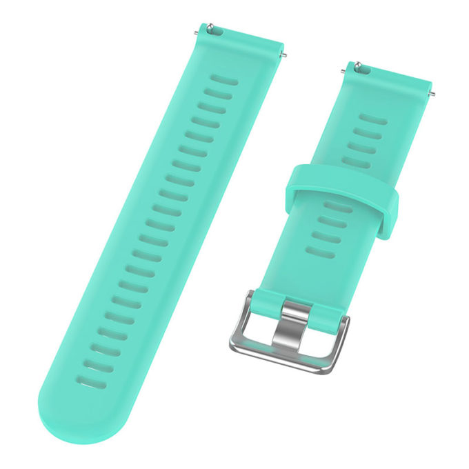 g.r50.11a Angle Mint Green StrapsCo Silicone Rubber Watch Band Strap for Garmin Forerunner 245