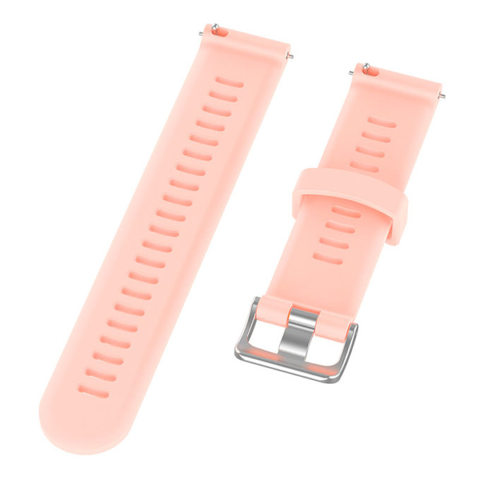 g.r50.13 Angle Pink StrapsCo Silicone Rubber Watch Band Strap for Garmin Forerunner 245