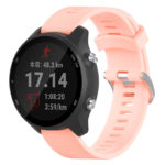 g.r50.13 Main Pink StrapsCo Silicone Rubber Watch Band Strap for Garmin Forerunner 245