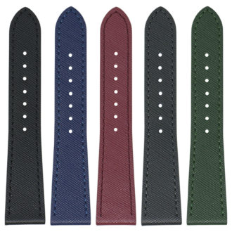 st31 All Colors DASSARI Saffiano Leather Watch Band Strap 8mm 10mm 12mm 14mm 16mm 18mm 19mm 20mm 21mm 22mm 23mm 24mm