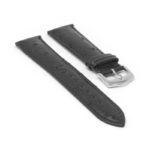 st35.1 Angle Black StrapsCo Ostrich Embossed Leather Watch Band Strap 18mm 20mm 22mm