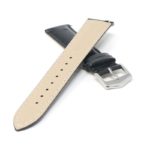 st35.1 Cross Black StrapsCo Ostrich Embossed Leather Watch Band Strap 18mm 20mm 22mm