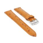 st35.3 Angle Tan StrapsCo Ostrich Embossed Leather Watch Band Strap 18mm 20mm 22mm