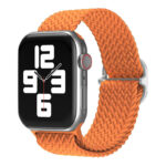 a.ny6.12 Orange StrapsCo Braided Stretch Band Strap for Apple Watch 38mm 40mm 41mm 42mm 44mm 45mm 49mm