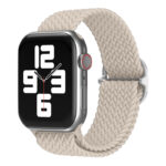 a.ny6.17 Beige StrapsCo Braided Stretch Band Strap for Apple Watch 38mm 40mm 41mm 42mm 44mm 45mm 49mm