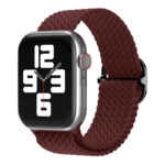 a.ny6.6b Cherry StrapsCo Braided Stretch Band Strap for Apple Watch 38mm 40mm 41mm 42mm 44mm 45mm 49mm