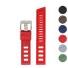 fk19 Gallery Red DASSARI Icon Diver FKM Watch Band Strap 20mm 22mm