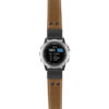 g.d2bv.ds14 Main Khaki StrapsCo DASSARI Vintage Leather Pilot Watch Band with Matte Black Buckle 22mm