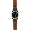 g.d2bv.ds14 Main Tan StrapsCo DASSARI Vintage Leather Pilot Watch Band with Matte Black Buckle 22mm