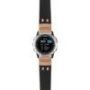 g.d2bv.ds15 Main Black StrapsCo DASSARI Pilot Leather Watch Band with Rose Gold Buckle 22mm