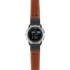 g.d2bv.ds15 Main Tan StrapsCo DASSARI Pilot Leather Watch Band with Matte Black Buckle 22mm