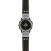 g.d2ch.ds14 Main Black StrapsCo DASSARI Vintage Leather Pilot Watch Band with Brush Silver Buckle 22mm