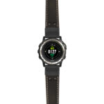 g.d2ch.ds14 Main Black StrapsCo DASSARI Vintage Leather Pilot Watch Band with Matte Black Buckle 22mm