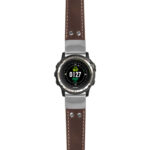 g.d2ch.ds14 Main Brown StrapsCo DASSARI Vintage Leather Pilot Watch Band with Brush Silver Buckle 22mm