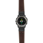 g.d2ch.ds14 Main Brown StrapsCo DASSARI Vintage Leather Pilot Watch Band with Matte Black Buckle 22mm