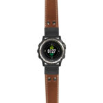 g.d2ch.ds14 Main Tan StrapsCo DASSARI Vintage Leather Pilot Watch Band with Matte Black Buckle 22mm