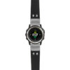 g.d2ch.ds15 Main Black StrapsCo DASSARI Pilot Leather Watch Band with Brush Silver Buckle 22mm