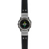 g.d2ch.ds15 Main Black with Blue Stictching StrapsCo DASSARI Pilot Leather Watch Band with Brush Silver Buckle 22mm