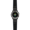 g.d2ch.ds15 Main Black with Blue Stictching StrapsCo DASSARI Pilot Leather Watch Band with Matte Black Buckle 22mm