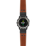 g.d2ch.ds15 Main Tan StrapsCo DASSARI Pilot Leather Watch Band with Matte Black Buckle 22mm