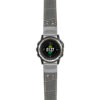 g.d2ch.ds16 Main Grey StrapsCo DASSARI Croc Embossed Leather Pilot Watch Band with Brush Silver Buckle 22mm